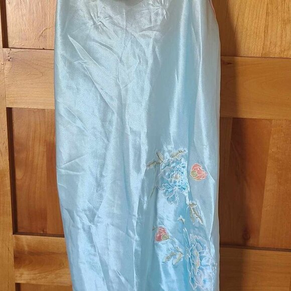 Y2K Retro Embroidered‎ Embellished Coquette Babydoll Satin Slip Tank Top MEDIUM - Picture 4 of 4